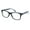 Black, variant on Matte Rubberized Hipster Horn Rim Spring Hinge Reading Glasses Black +1.75