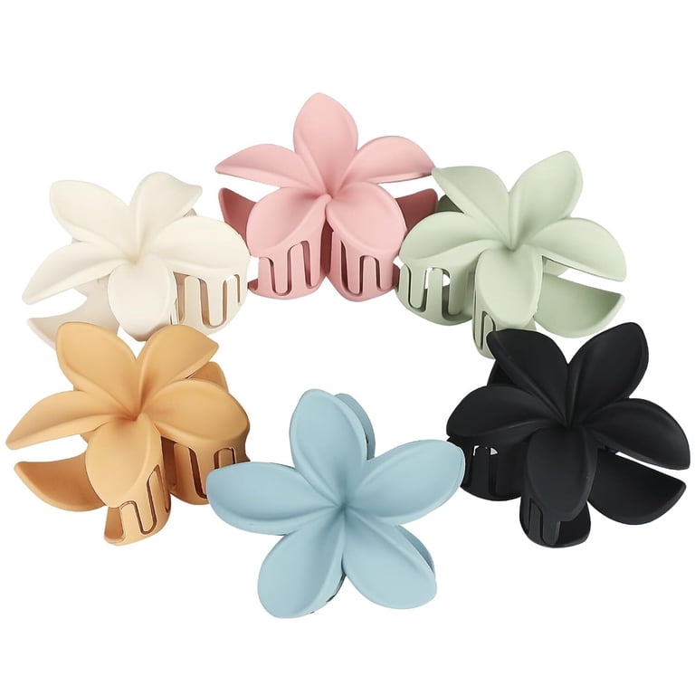 4 PCS Flower Claw Clips for Women 2.8 Inch for Thick Thin  display picture 1