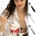 thumbnail image 1 of Oefntac Ice Cream Spoons Ice Cream Thickened Ice Cream Spoons Watermelon Measuring Multi Purpose Ice Cream Spoons, 1 of 9