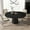 Black, variant on Homary Japandi 55 in Oval Extendable Dining Table, Gray