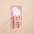thumbnail image 4 of Washbasin Rack Cartoon Bathroom Rack Toilet Strong Sticky Hook Wall Mounted Washbasin Hook, 4 of 7