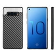 thumbnail image 2 of Samsung Galaxy S10 Plus Carbon Metallic Fusion Candy Case Tpuwith Carbon Fiber Finish - Black, 2 of 8