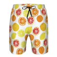 thumbnail image 3 of Lukts Lemon Orange Print Mens Swim Trunks Quick Dry Swim Shorts with Funny Beach Shorts-Small, 3 of 6