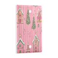 thumbnail image 2 of Yayeee Blank Wall Plate Cover 1-Gang 4.5"x2.7" Home Unused Decorative Outlet, Pink Gingerbread House, 2 of 7