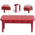 thumbnail image 3 of Miniature House Furniture Tiny House Table Tiny Wood Table Miniature Wood Table, 3 of 7