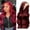 C, variant on Easter 28Inch Ombre Lace Wig A - Lace Front Wig Human Hair 3 Colors Highlight Loose Long Hair Dark Lace Front Wig Women Long Hair Long Curly Big A Polyester Wig St. Patrick'S Day, Wedding, Season,