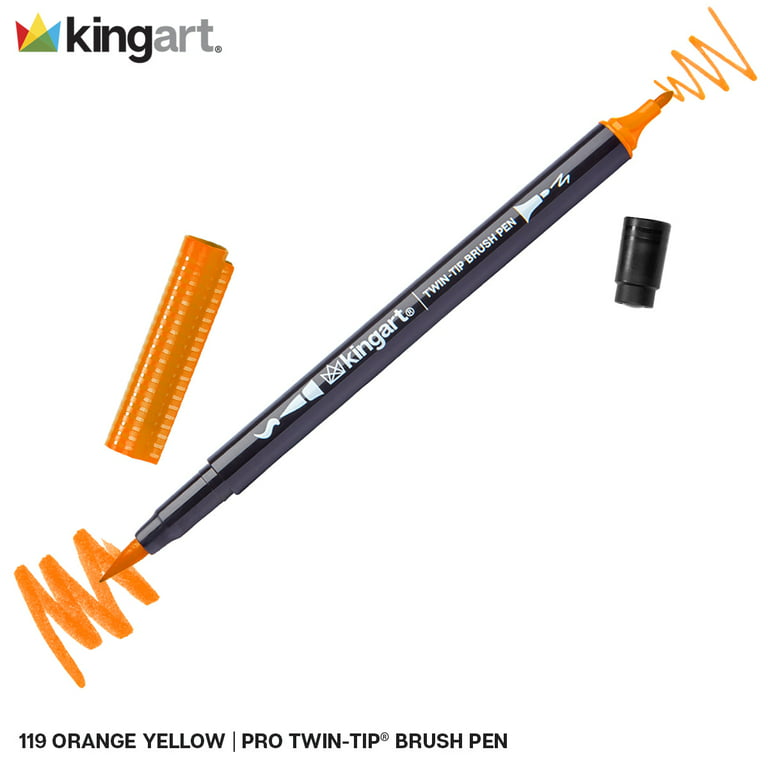 KINGART® PRO Twin-Tip™ 445 Series Brush Pen Art Markers, Set of 96 Unique &  Vivid Colors