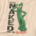 thumbnail image 2 of Gumby T-Shirt Buck Naked Unisex Graphic Tee For Men & Women, 2 of 7