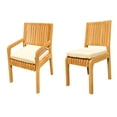 thumbnail image 2 of Grade-A Teak Dining Set: 8 Seater 9 Pc: 118" Oval Table And 8 Maldives Arm Chairs Outdoor Patio WholesaleTeak #51ML2609, 2 of 4