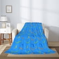 thumbnail image 2 of Rateoe Colorful Snake Pattern Flannel Throw Blanket, Ultra-soft Blanket for Bed, Couch, Car, Hypoallergenic Anti-pilling blanket-50"x40"(Vertical), 2 of 6