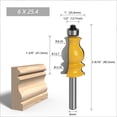 thumbnail image 5 of Professional Wood Carving Router Bit 6mm Shanks Fish Tail Design For Accuracy Curved Edges, 5 of 8
