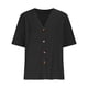 thumbnail image 4 of mfyjkho Tops Para Salir Para Mujer, Cárdigan De Manga Corta Con Cuello En V, Ligeramente Elástico, Abotonado Y De Color, Para Mujer, Talla Grande Tops Para Salir Xxxl, 4 of 6