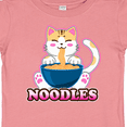 thumbnail image 4 of Inktastic I Love Noodles with Cat Illustration Boys or Girls Baby T-Shirt, 4 of 5