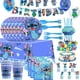 thumbnail image 2 of Decoración de fiesta de cumpleaños de Disney Stitch, vajilla desechable, taza, plato, servilleta, mantel, globo para niños, suministros de decoración para Baby Shower, 2 of 4