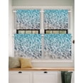 thumbnail image 2 of Water Ripple Short Blackout Curtains 30Inch Long Ocean Art Realistic Sea Sand Rod Pocket Kitchen Curtains, 2 Panels Thermal Insulated Room Darkening Drapes for Bedroom, 30"W x 30"L, 2 of 5
