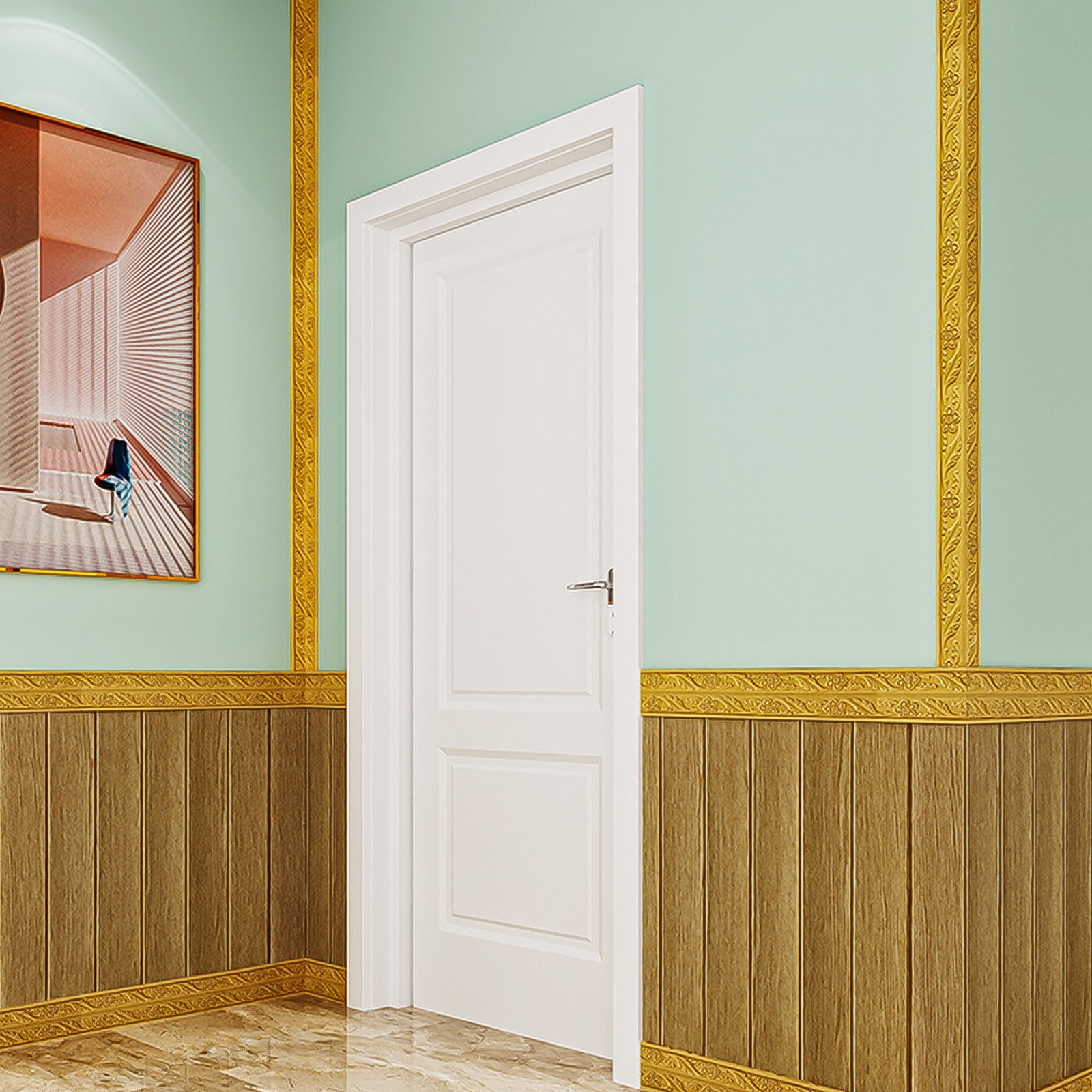 neukids Wallpaper Trim Wall Borders Frame for Bathroom Mirror