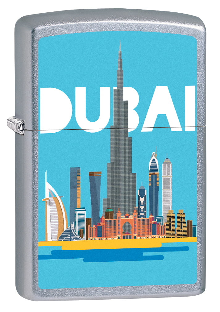 Turbulens hage ubehageligt Zippo Lighter: Dubai Cityscape - Street Chrome 79068 - Walmart.com