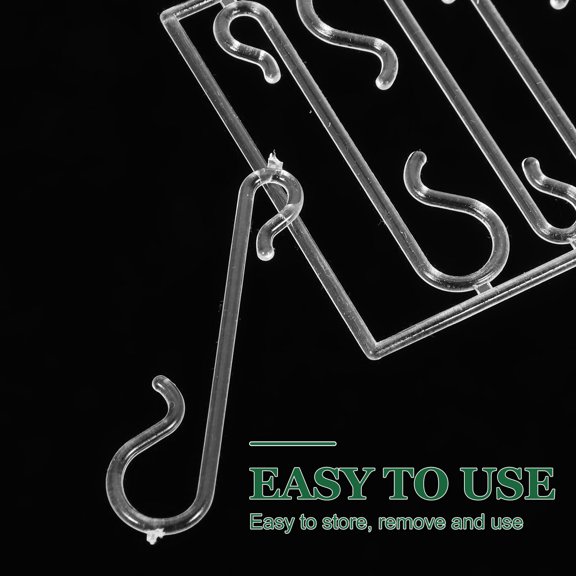 UPOUART Christmas Ornament Hanging Hooks Plastic 100 Pieces for Holiday Decorations and Crafts