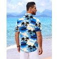 thumbnail image 4 of COOFANDY Men's Hawaiian Shirt Short Sleeve Tropical Shirts for Men Beach Shirt Resort Wear, 4 of 5