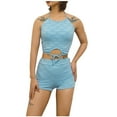 thumbnail image 2 of Trajes de baño tankini para mujer, moda, cómodo bikini de color sólido, traje de baño de color liso para mujer, conjuntos de bikinis, traje de baño de dos piezas para mujer, 2 of 5