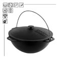 thumbnail image 7 of Brizoll Dutch Oven Pot with Lid Cast Iron Asian Cauldron (Kazan) with Cast Iron Lid 8.5 qt. (8 L) Camping Wok Kazan Cooking Pot Kitchen Pot Cookware, 7 of 7