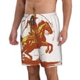 thumbnail image 2 of Goofa Vintage Cowboy On A Bronco Horse Printed Mens Swim Trunks Summer Quick Dry Short Beach Swimwear Bathing Suits-Large, 2 of 9