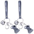 thumbnail image 2 of Cartoon Key Pendant 2pcs Creative Cartoon Animal Shape Key Chain Bag Pendant Small Gifts Key Rings, 2 of 6