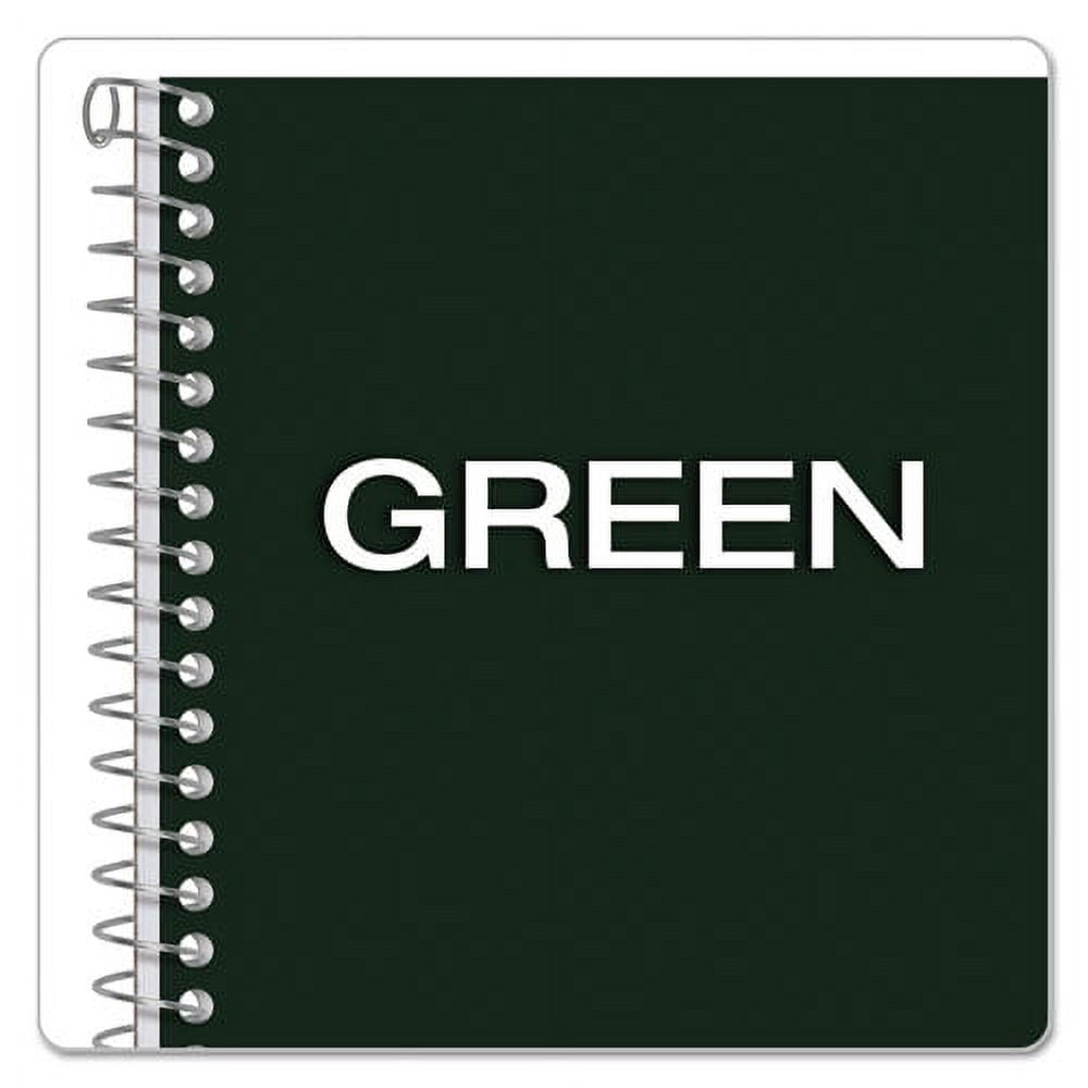 Earthwise By Oxford Recycled One-Subject Notebook, Narrow Rule, Green Cover, 8 X 5, 80 Sheets | Bundle of 5 Each