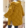 thumbnail image 4 of Womens Quilted Puffer Jacket Hooded Long Sleeve Zip Up Winter Coat Lightweight Warm Jackets with Pockets, 4 of 11