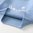 thumbnail image 7 of Cute Embroidered Sweaters Girls Casual Chunky Knit Oversized Sweater Winter Fall Pullover Tops Light Blue, 18 M, 7 of 7