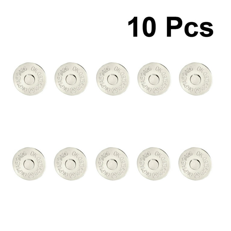 OUNONA Magnetic Snaps Buttons Purse Sewing Fasteners Snap Clasp Closure  Magnet Invisible Button Closures Sew 