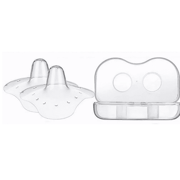 Pezonera Para Lactancia Protectora, 2 Protectores Para Pezón Transparentes