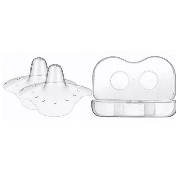 Pezonera Para Lactancia Protectora, 2 Protectores Para Pezón Transparentes