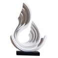 thumbnail image 1 of Escultura abstracta, estatua artística moderna, artesanía, estatuilla decorativa, adorno de mesa para oficina, sala de estar, entrada, decoración del Estilo B, 1 of 8