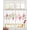 White, variant on Pink Flowers Sheer Curtains 39 Inch Length 2 Panels Set for Living Room/Bedroom, Sping Botanical Floral Leaves Butterflyvines Kitchen Curtains Grommet Curtains Window Treatments 27.5"x39"x2