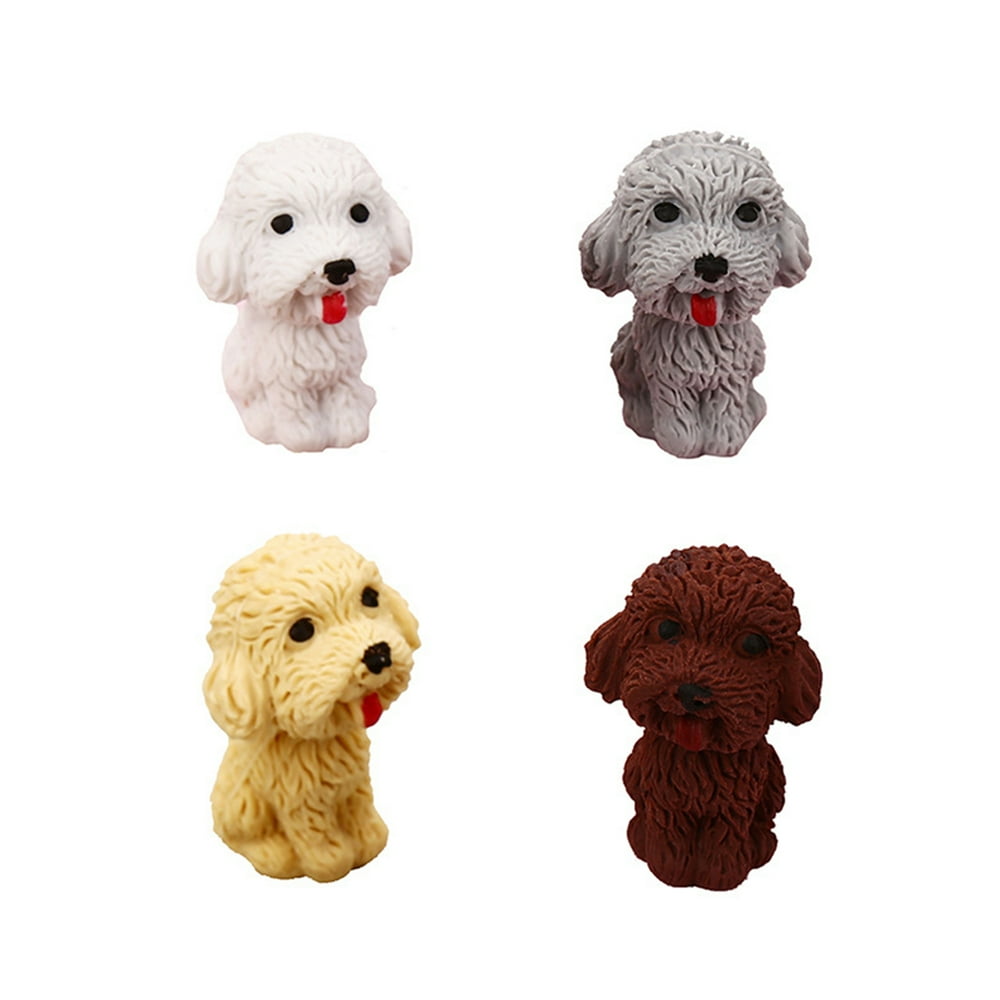 1pc Creative Kids Eraser Cartoon Animal Dog Eraser Random Color