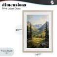 thumbnail image 4 of Stupell Industries Farmhouse Mountain Refuge in Golden Valley Birch Framed Print Under Glass, 14 x 20, by Petals Prints Design, 4 of 8