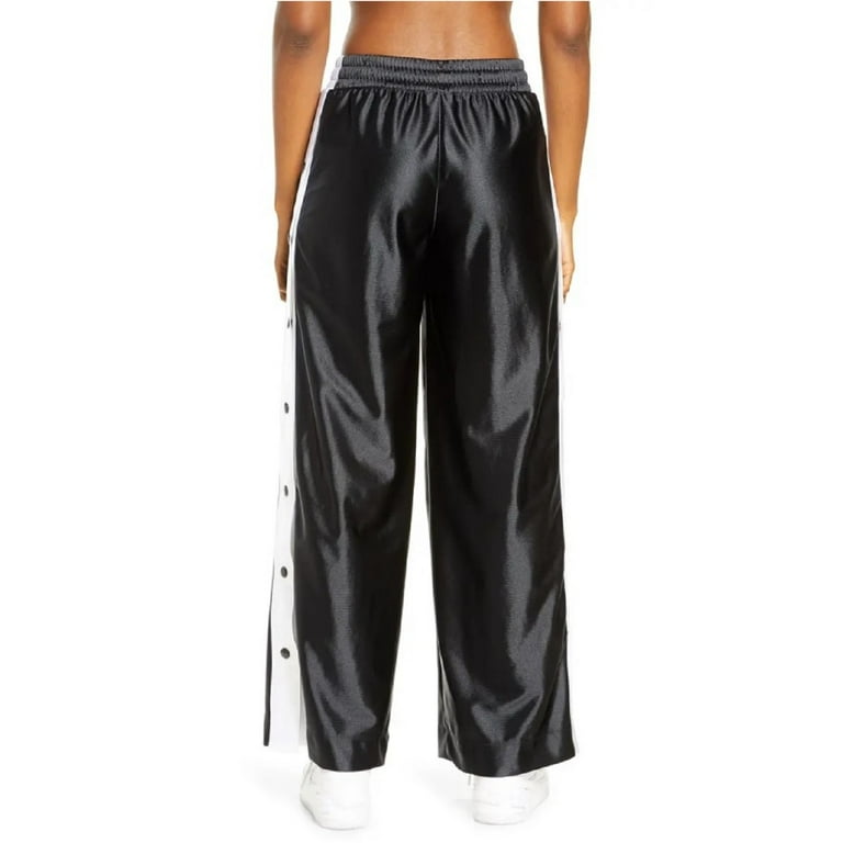 Nike Women s Sportswear Glam Dunk Snap Wide Leg Track Pants Black Size X Large Walmart