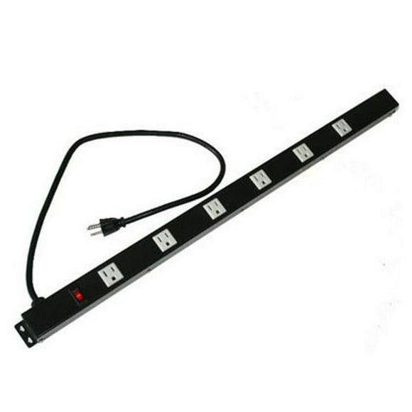 24 in. 6 Outlet Metal Power Strip