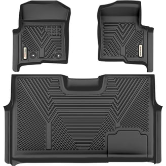OEDRO All-Weather Floor Mats For Dodge Ram 1500/2500/3500 Quad Cab (2002-2009) - TPE Front & Rear Set