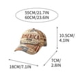 thumbnail image 6 of 250Th Cap United States 250Th Anniversary Hat Printed Design,Bald Printed Patriotic Baseball Cap For Men Women, 6 of 7