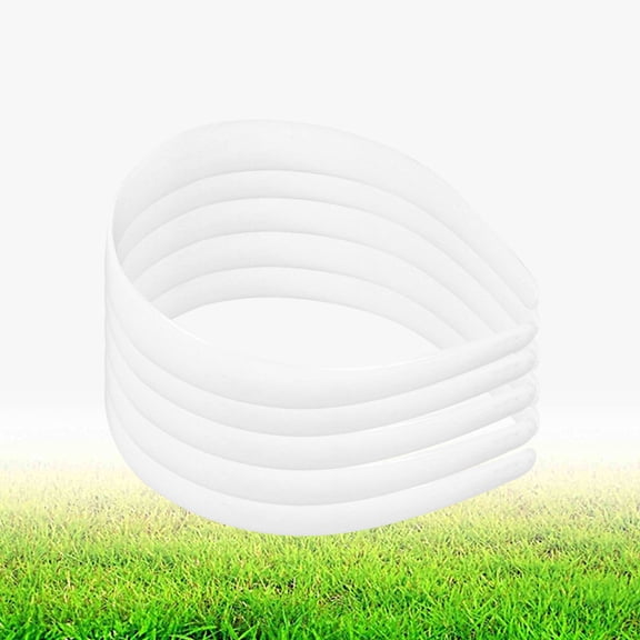 LOLIPPYY 20pcs Plastic Hair Headbands White Comfortable to Wear for Girls School