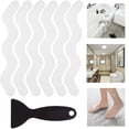 thumbnail image 3 of Pegatinas de ducha antideslizantes patentadas, 24 Uds., tiras de seguridad para bañera, calcomanías adhesivas con rascador Premium para bañera, ducha, escaleras, 3 of 5