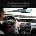 thumbnail image 3 of Backup Camera Mirror, Dash Cam Rearview Mirror 1080P HD 4.3 Inch Front Rear Camera  For Driving, 3 of 8