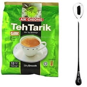 NineChef Bundle Aik Cheong Malaysia Classic 3in1 Teh Tarik Milk Tea Beverage (2 Pack)+ 1 NineChef Spoon