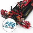 thumbnail image 3 of Kits de actualización de orugas , piezas de repuesto de modificación de oscinte, reempzo 14 para Wltoy Hobby modelo 144001, Hugo piezas de actualización de coche rc, 3 of 9
