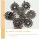 thumbnail image 4 of 50 piezas de dijes huecos para pendientes, fabricación de joyas, collares, pulseras y manualidades., 4 of 6