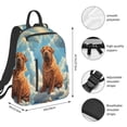 thumbnail image 3 of Naloa Sunshine Cloud Bulldog Print Lightweight DayBackpack Suitable for school, work, shopping, travel, etc., 3 of 5