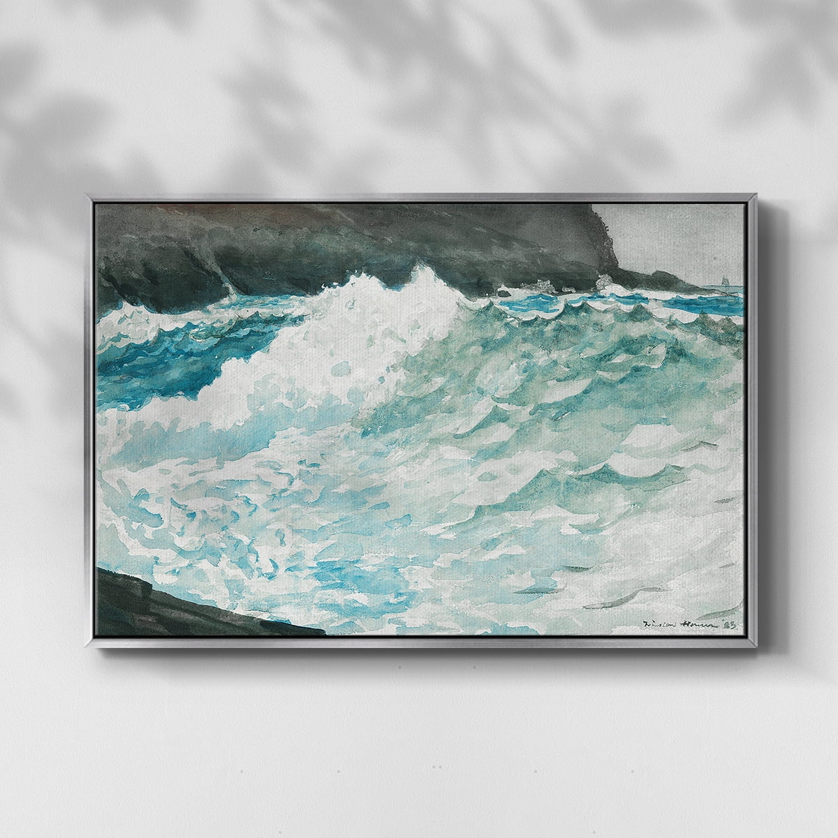 Vintage Landscape-CXXXV By Wexford Home Framed in Silver Wood Gallery Wrapped Canvas 17 in. x 25 in.