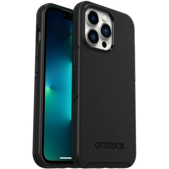 OtterBox iPhone 13 Pro (ONLY) Symmetry Series Case - Black, Ultra-Sleek, Wireless Charging Compatible, Raised Edges Protect Camera & Screen